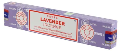 Produktbild von 1x 15g Packung Räucherstäbchen - Satya - Lavendel - Duftmischung