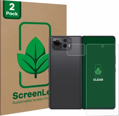 Produktbild von 2x ScreenLeaf Schutzfolie für ASUS ZenFone 12 Ultra (Display+Kamera) nachhaltiger Displayschutz Display Schutz Folie Klar Transparent