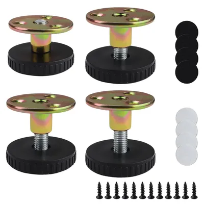 Imagen del producto de Patas ajustables para muebles, de 27 a 40 mm, con una capacidad de carga de 100 kg por pata, juego de 4 unidades, para muebles