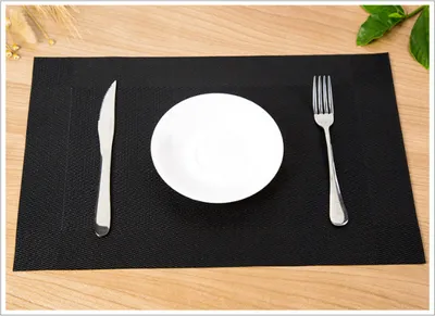 Image de INF Sets de table antidérapants et résistants à la chaleur - 3 paquets Gris argenté