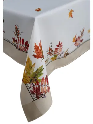 Produktbild von Tischdecke mit Druckmotiv Herbstblätter 130 x 170 cm