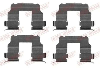 Produktbild von QUICK BRAKE 109-1690 Zubehörsatz Scheibenbremsbelag Hinten für FIAT CROMA (194) Croma Kastenwagen (194)