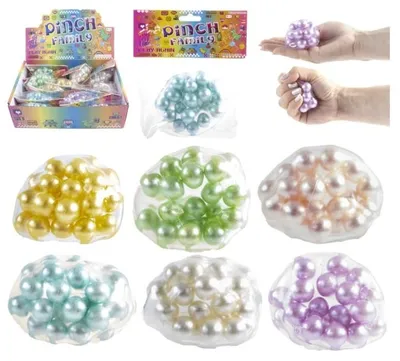 Obrázek produktu pro Dětské míčky Kidsfun v perleťových barvách, 7 cm, sada 12 kusů