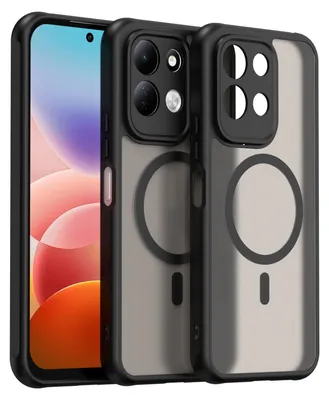 Produktbild von Magsafe Hülle für Xiaomi Redmi 17 4G / 5G Handyhülle Magnet Case Schwarz