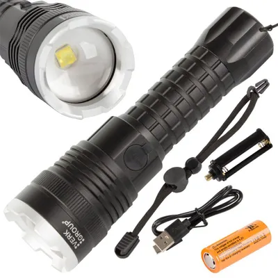 Produktbild von Polizei-Taschenlampe Bailong Cree XHP90 Power