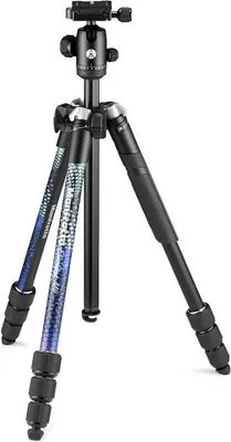 Image de Manfrotto Element MII Aluminium trépied Caméras numériques 3 pieds Noir, Bleu