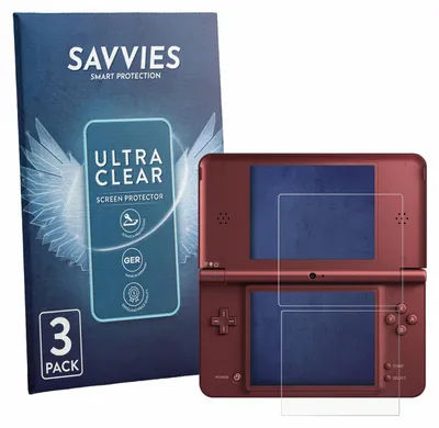 Produktbild von 6x Für Nintendo DSi XL Schutzfolie Savvies Displayschutz Display Schutz Folie Klar Transparent
