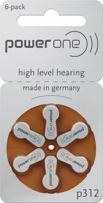 Produktbild von 10x Varta Power One P312 PR41 Hörgerätebatterien 6er Blister