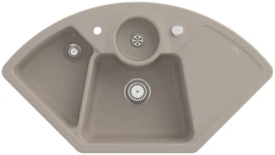 Produktbild von Villeroy & Boch Keramikspüle 670802AM, Solo Eck Eckspüle - inkl.