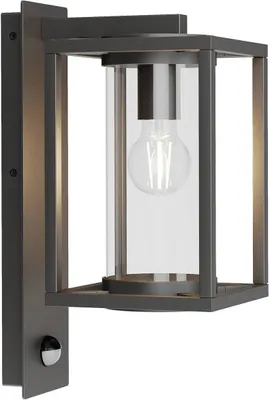 Produktbild von Lucande Außenwandlampe Ferda, Sensor Fassung unten anthrazit