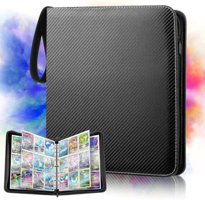 Image de Classeur de cartes pour 900 cartes - Classeur pour cartes à collectionner - Classeur professionnel pour cartes - Pochette pour cartes avec 9 compartiments - Album pour cartes à collectionner