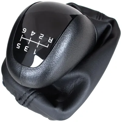 Produktbild von Mercedes W203 C-Klasse 00-07 SCHWARZER Schaltknauf + 6-Gang-Schaltsack