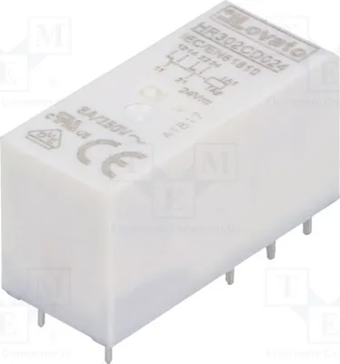 Produktbild von 1x Relais: elektromagnetisch USpule : 24VDC 8A/250VAC   8A HR302C4 Elektromagnetis