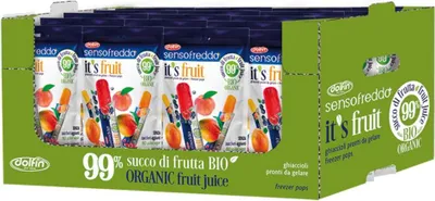 LODY OWOCOWE DO ZAMROŻENIA BEZGLUTENOWE BIO (10 x 40 ml) 400 ml - SENSOFREDDO (DOLFIN)