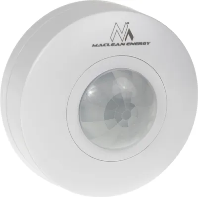Zdjęcie produktu dla Czujnik ruchu Maclean PIR, zasięg 6 m, sufitowy, maks. obciążenie 1200 W, IP20, MCE314 W