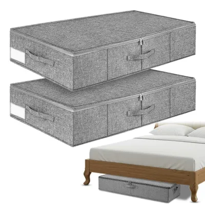 Produktbild von Unterbett Aufbewahrungsboxen mit Deckel und Griffen