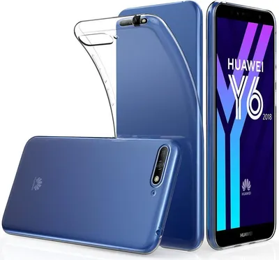 Obrázek produktu pro Huawei Y6 2018 Kryt mobilního telefonu Silikonové pouzdro Ochranný kryt Transparentní