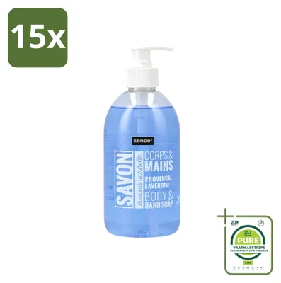Obrázok produktu pre 15 kusov tekutého mydla Sence Provensálsky levanduľa - 500 ml - veľké balenie