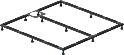 Image de Duravit Cadre de base pour receveur de douche 90x90 cm, hauteur réglable de 8-10 cm, 791101000000000