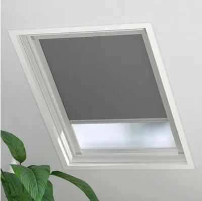 Produktbild von Dachfenster Verdunkelungsrollo geeignet für Velux Fenstergröße SK08 grau 97,3x121,5 cm