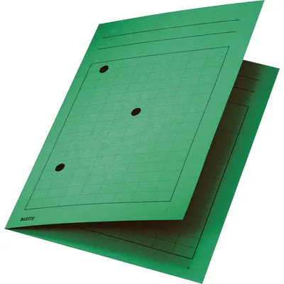 Image de Leitz 3998-00-55 3998 Umlaufmappe, A4, Gitterdruck, Manilakarton 320 g/qm, grün
