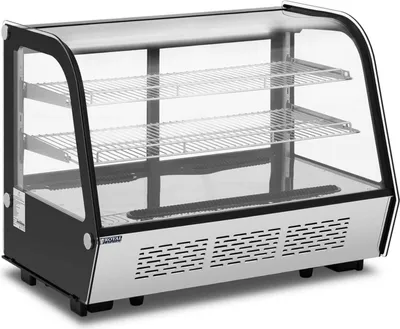 Obrázek produktu pro Expondo Royal Catering Chladicí vitrína – 160 l –  – 3 úrovně – nerezová ocel