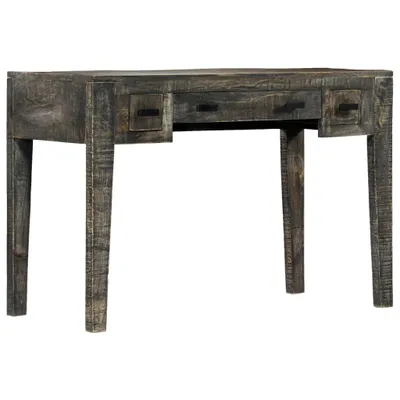 Obrázok produktu pre Stôl čierny 110x50x75 cm masívne mangovníkové drevo