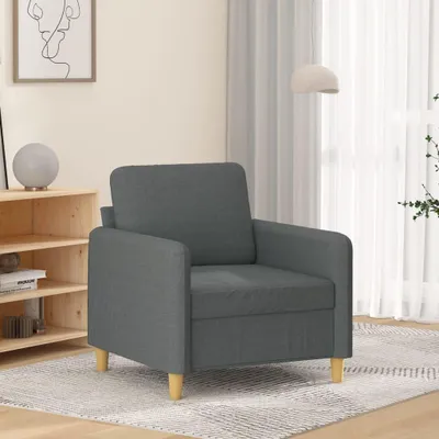 Produktbild von Dunkelgrauer Sessel aus Stoff, 60 cm
