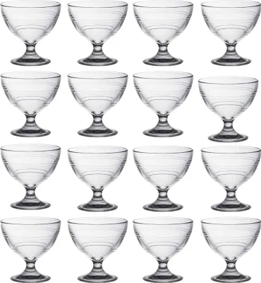 Produktbild von Duralex Gigogne Glass Ice Cream Schalen - 250ml Stem Geschirr zum Dessert, Sundae - Packung mit 12