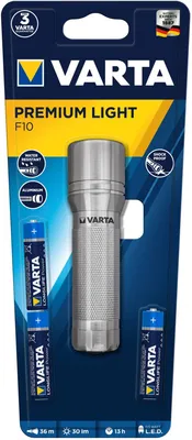 Obrázek produktu pro Varta Premium LED Light 3AAA, Ruční svítilna, Hliník, Hliník, LED, 1 lamp, 30 lm