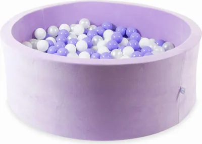 Produktbild von Trockenbecken 110x40 Velvet Soft Purple mit 500 Bällen: Weiß, Perlmutt, Heidekraut