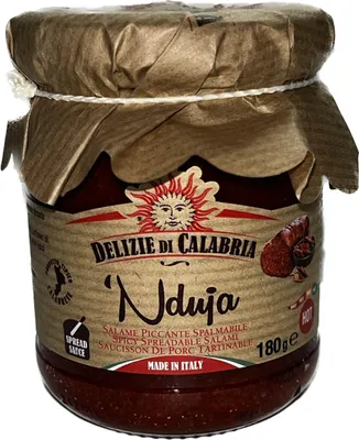 Zdjęcie produktu dla Pikantna Nduja z Kalabrii 180g - Delizie di Calabria (olej słonecznikowy) nowa