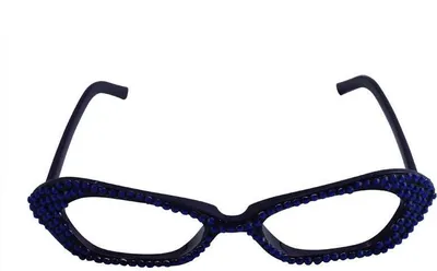 Produktbild von glitzernde Partybrille - blau & blau - Spaßbrille