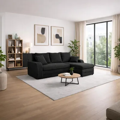 Produktbild von Ecksofa L NICO für 3 Personen mit Schlaffunktion | POSO 135