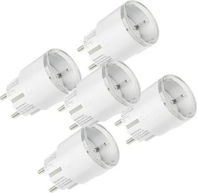 Obrázok produktu pre Set of 5 Shelly Plug S MTR Gen3 12A smart outlets (white)