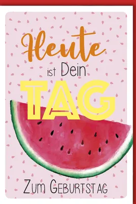 Produktbild von Geburtstag - Glückwunschkarte im Format 11,5 x 17 cm mit Umschlag