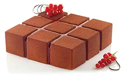 Silikon-Backform, 17,2 x 17,2 x 5 cm, 1400 ml, weiß