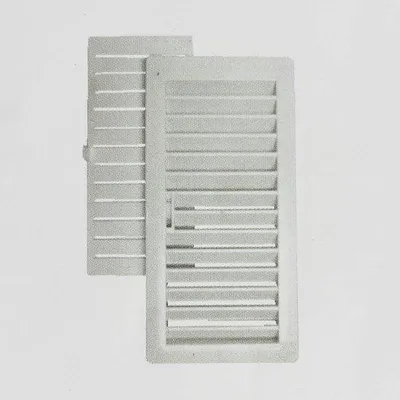 Immagine prodotto di Griglia di ventilazione in PVC - Serranda scorrevole - Ventilazione migliorata - 95 x 22 cm - Bianco