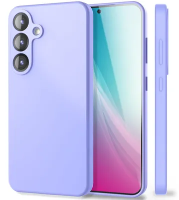 Produktbild von NALIA Silikonhülle für Samsung Galaxy S25 – Kameraschutz & Innenfutter – PHOENIX (Soft-Touch Case) – Marke aus Berlin – Lavendel