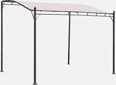 Produktbild von sweeek - Wand-Pergola 3x2,5 m - Beige