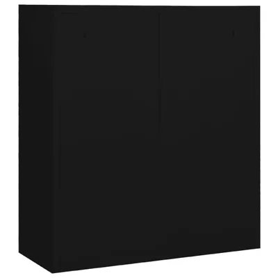 Produktbild von Büroschrank Schwarz 90x40x102 cm Stahl