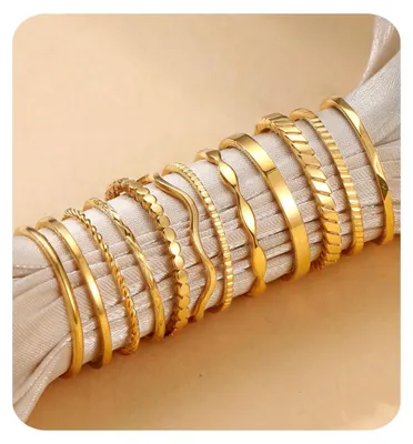 Productafbeelding van Gouden RVS Ring voor Vrouwen