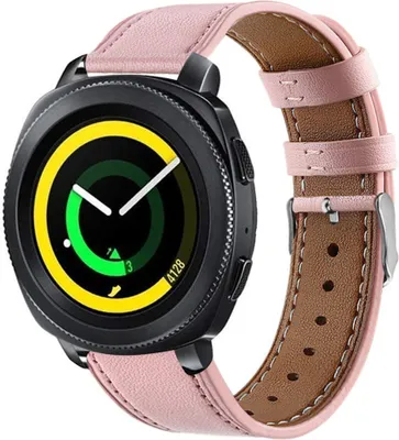 Produktbild von Strap-it Samsung Gear Sport Armband Leder (Rosa)