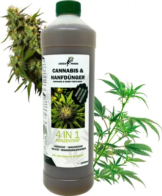 Produktbild von GreenPanda Dünger für Indoor & Outdoor - 1l Konzentrat für Pflanzen Hanf - Magnesium Calcium Dünger