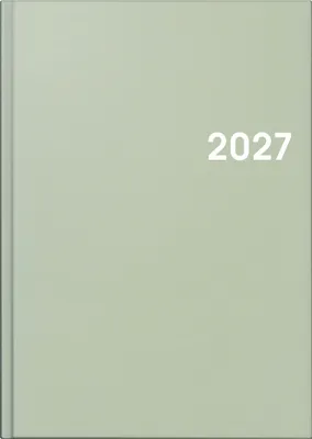 Produktbild von Buchkalender 795 A5 1 Tag/Seite Balacron-Einband salbei 2027