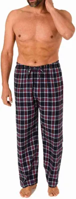 Produktbild von Herren Flanell Schlafanzug Pyjama Hose lang kariert aus Baumwolle - 222 122 15 872 ; marine , 58