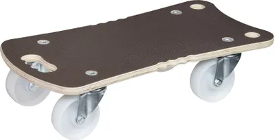 Produktbild von WAGNER Transporthilfe Multiplex MAXIGRIP ERGO 18 mm - 57,5 x 29 x 13,5 cm, Rollen Ø 100 mm, Tragkraft 400 kg - 20131101