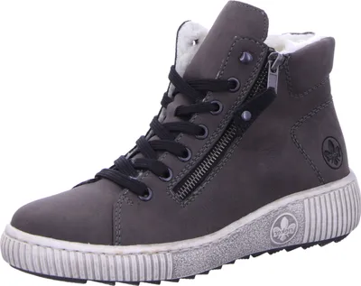 Obrázok produktu pre Rieker dámska členková topánka topánka s vysokou podšívkou na zips Z6611, veľkosť:42 EU, farba:Grey