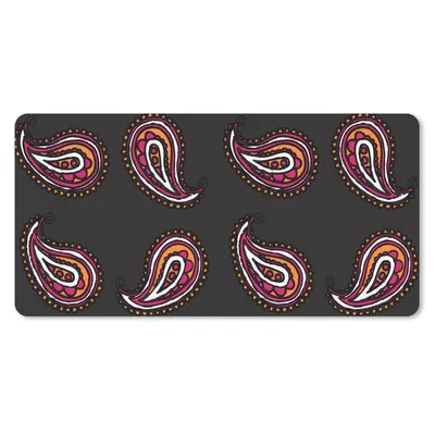 Produktbild von MuchoWow® Mauspad Mousepad Retro - Kopftuch - Muster 60x30 cm - Mousepads - Maus Mat - Pad - Mausunterlage - Nachhaltig
