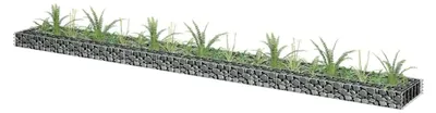Produktbild von Gabionen-Hochbeet aus verzinktem Stahl, 270 x 30 x 10 cm